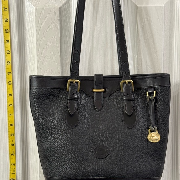 Dooney & Bourke Black Pebbled Leather Tote